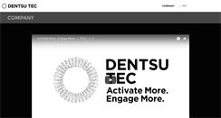 Desktop Screenshot of dentsutec.co.jp